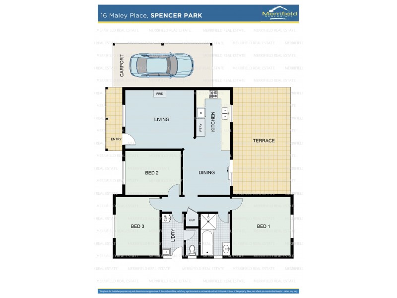 16 Maley Place, Spencer Park WA 6330 Floorplan