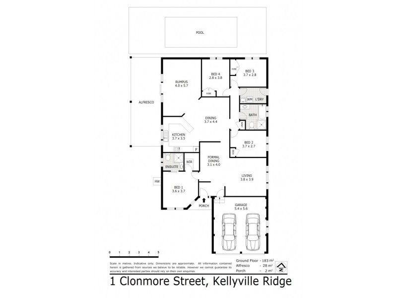 1 Clonmore St, Kellyville Ridge NSW 2155 Floorplan