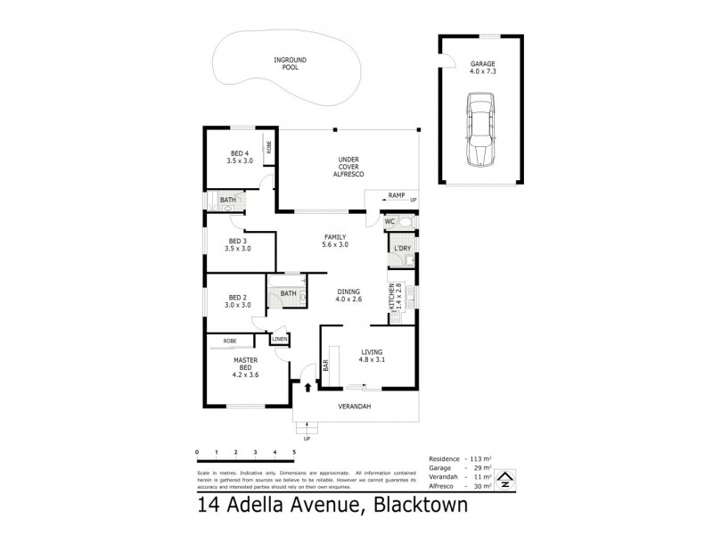 14 Adella Ave, Blacktown NSW 2148 Floorplan