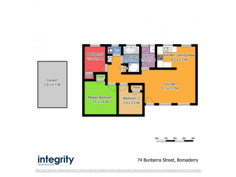 74 Bunberra Street, Bomaderry NSW 2541 Floorplan