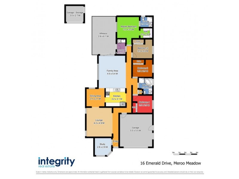 16 Emerald Drive, Meroo Meadow NSW 2540 Floorplan