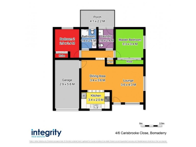 4/6 Carisbrooke Close, Bomaderry NSW 2541 Floorplan