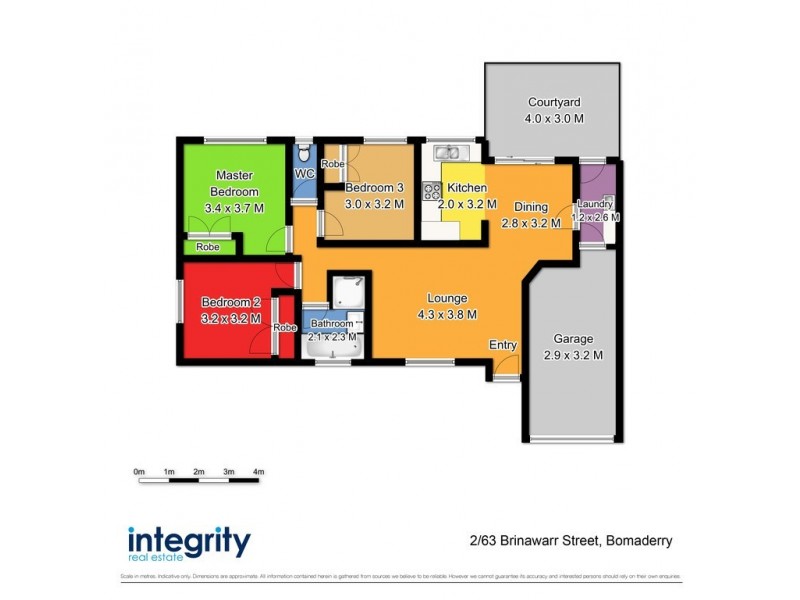 2/63 Brinawarr Street, Bomaderry NSW 2541 Floorplan