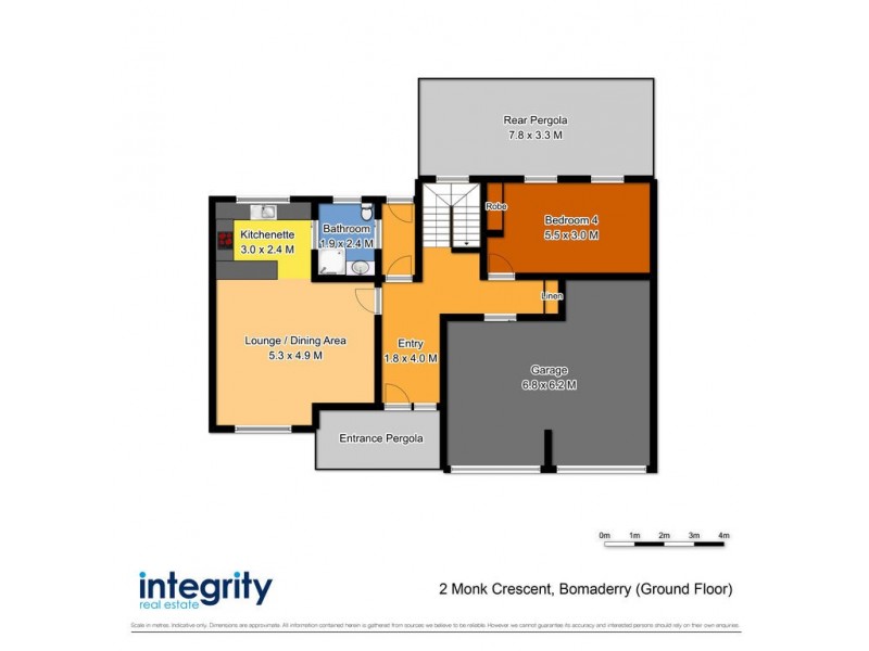 2 Monk Crescent, Bomaderry NSW 2541 Floorplan