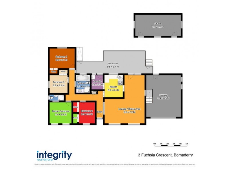 3 Fuchsia Crescent, Bomaderry NSW 2541 Floorplan