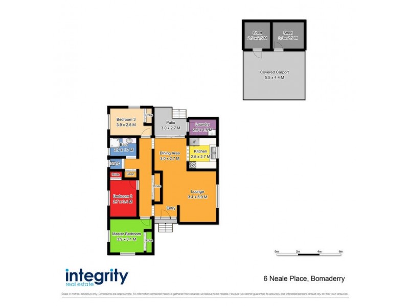 6 Neale Place, Bomaderry NSW 2541 Floorplan