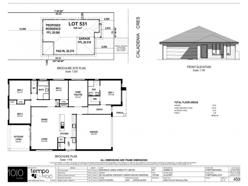 96 Caladenia Crescent, South Nowra NSW 2541 Floorplan
