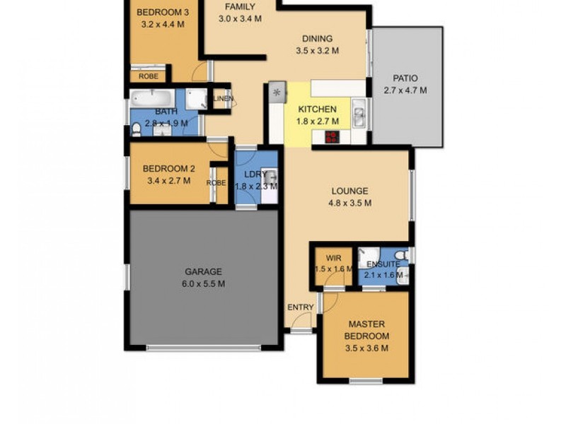 25 Basil Street, South Nowra NSW 2541 Floorplan