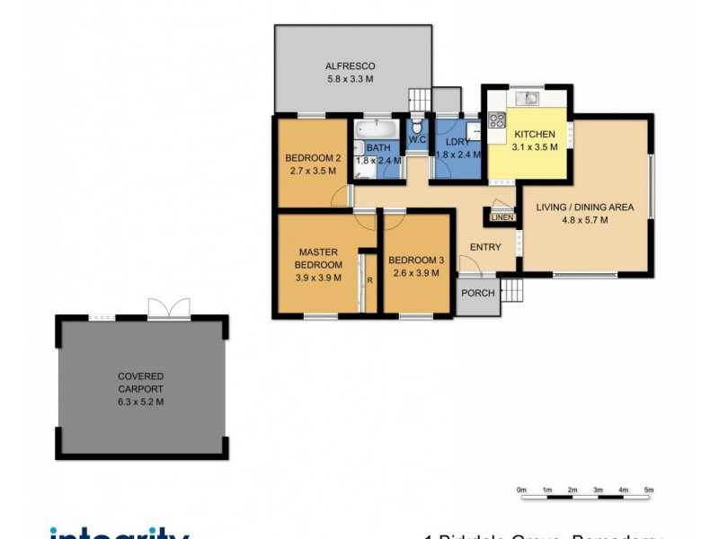 1 Birkdale Grove, Bomaderry NSW 2541 Floorplan