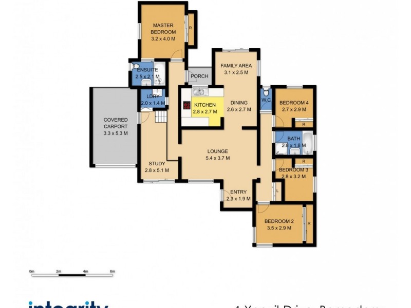4 Yeovil Drive, Bomaderry NSW 2541 Floorplan