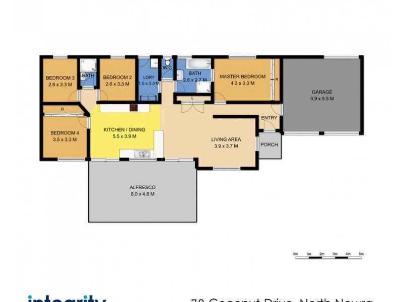 72 Coconut Drive, North Nowra NSW 2541 Floorplan