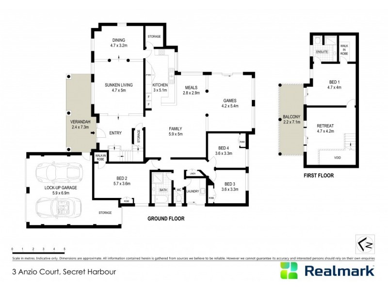 3 Anzio Court, Secret Harbour WA 6173 Floorplan