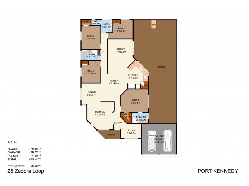 28 Zedora Loop, Port Kennedy WA 6172 Floorplan