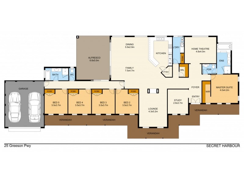 25 Greeson Pwy, Secret Harbour WA 6173 Floorplan