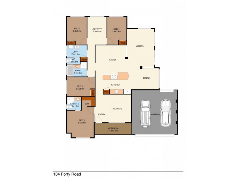 104 Forty Road, Secret Harbour WA 6173 Floorplan