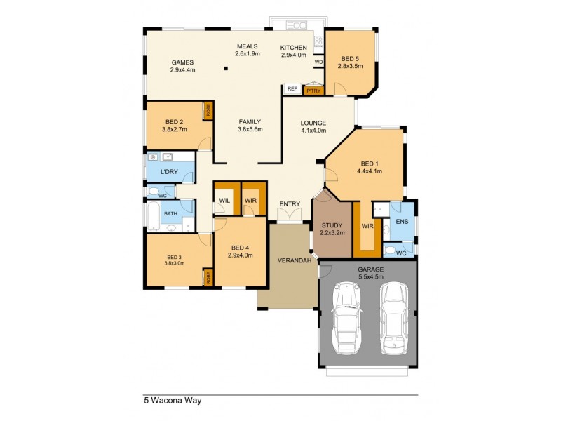 5 Wacona Way, Secret Harbour WA 6173 Floorplan
