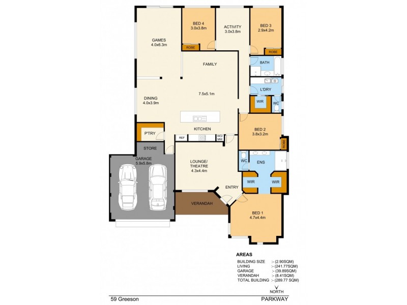 59 Greeson Parkway, Secret Harbour WA 6173 Floorplan