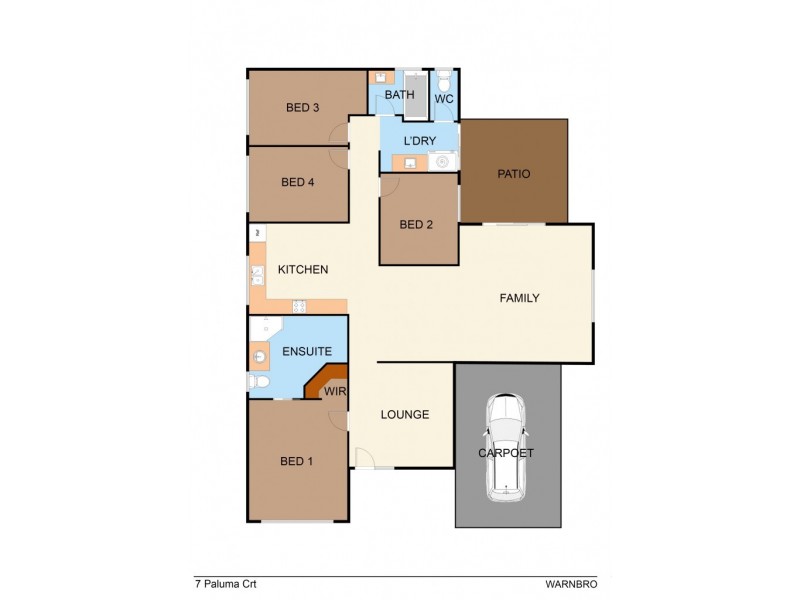 7 Paluma Crt, Warnbro WA 6169 Floorplan