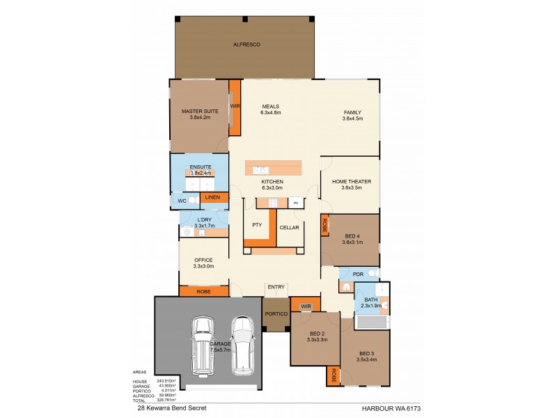 28 Kewarra Bend, Secret Harbour WA 6173 Floorplan