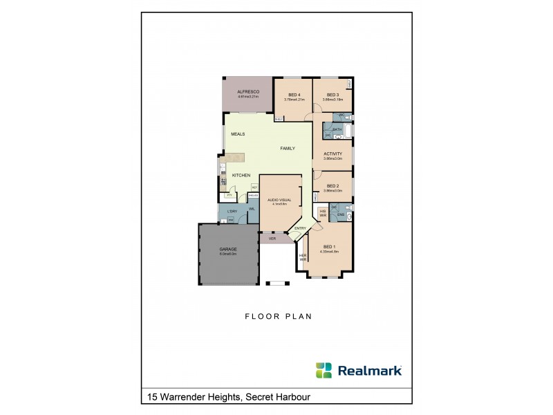 15 Warrender Heights, Secret Harbour WA 6173 Floorplan