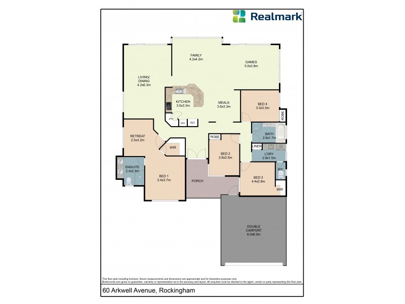 60 Arkwell Avenue, Rockingham WA 6168 Floorplan