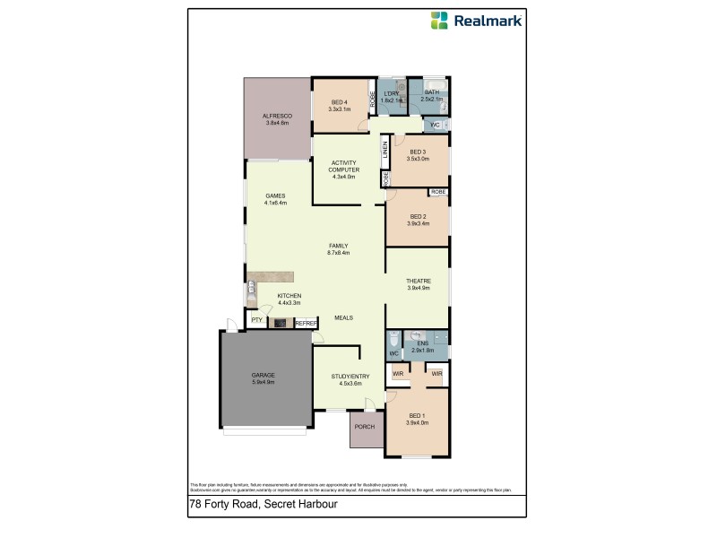 78 Forty Road, Secret Harbour WA 6173 Floorplan