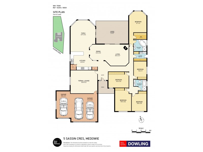 5 Sassin Crescent, Medowie NSW 2318 Floorplan