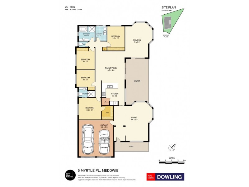 5 Myrtle Place, Medowie NSW 2318 Floorplan