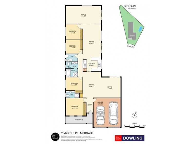 7 Myrtle Place, Medowie NSW 2318 Floorplan