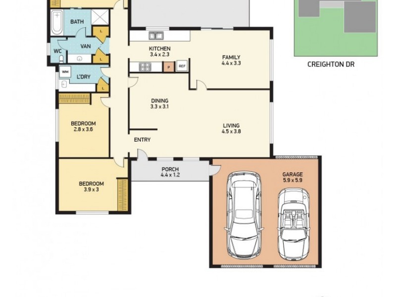 6 Creighton Drive, Medowie NSW 2318 Floorplan