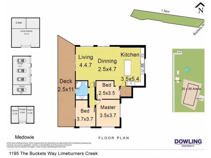 1195 THE BUCKETTS WAY, Limeburners Creek NSW 2324 Floorplan