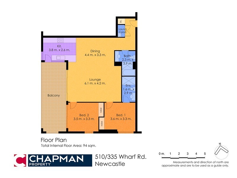 510/335 Wharf Road, Newcastle NSW 2300 Floorplan