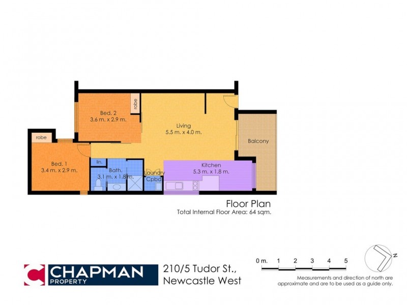 210/5 Tudor Street, Newcastle West NSW 2302 Floorplan