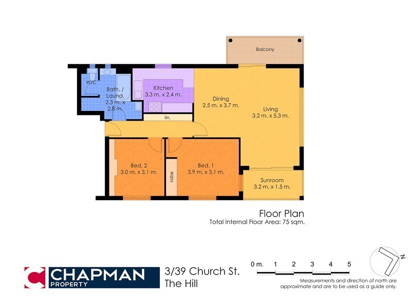 3/39 Church Street, The Hill NSW 2300 Floorplan