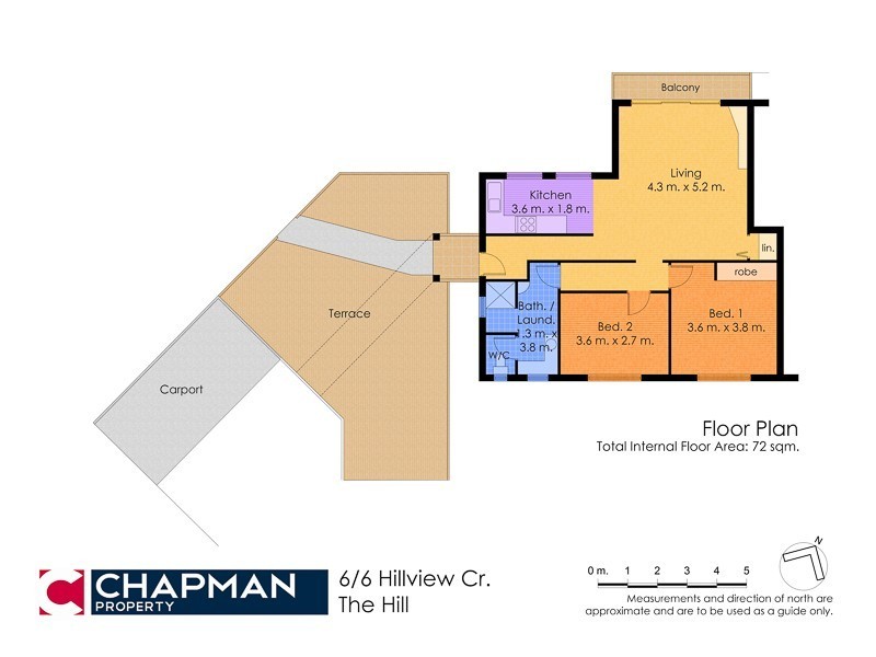 6/6 Hillview Crescent, The Hill NSW 2300 Floorplan