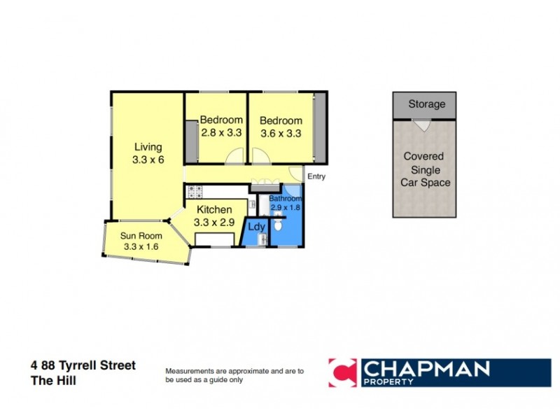 4/88 Tyrrell Street, The Hill NSW 2300 Floorplan