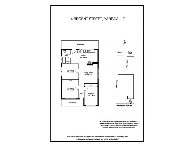 4 Regent Street, Yarraville VIC 3013 Floorplan