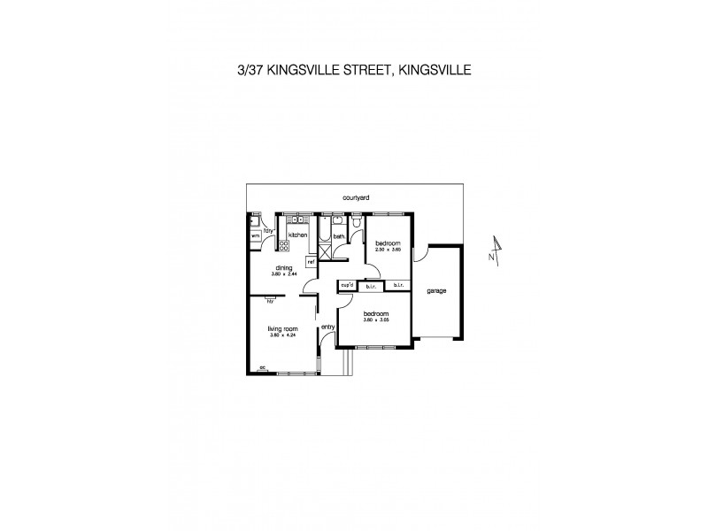 3/37 Kingsville Street, Kingsville VIC 3012 Floorplan