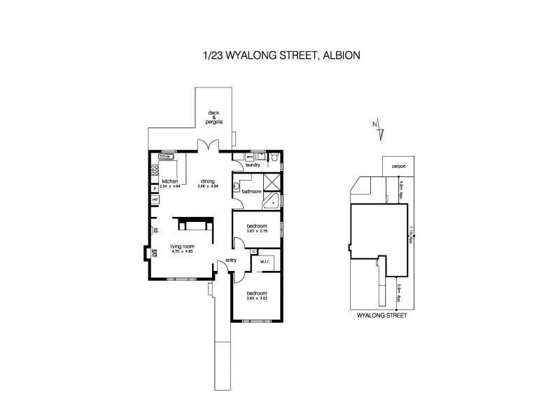 1/23 Wyalong Street, Albion VIC 3020 Floorplan