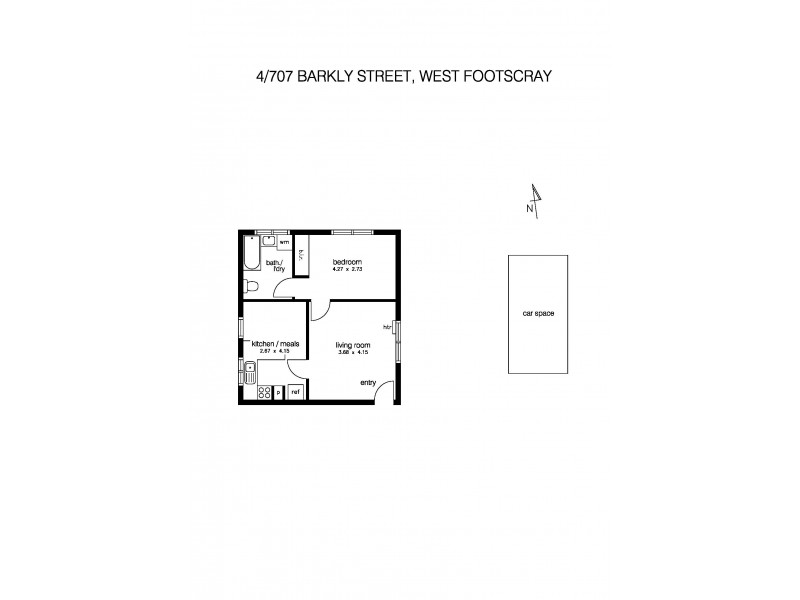 4/707 Barkly Street, West Footscray VIC 3012 Floorplan