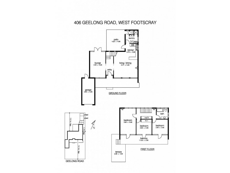 406 Geelong Road, West Footscray VIC 3012 Floorplan