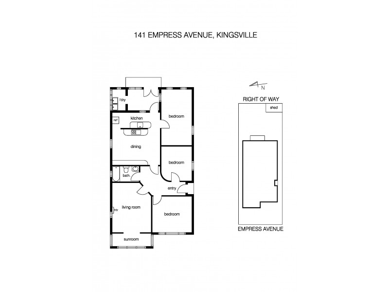 141 Empress Avenue, Kingsville VIC 3012 Floorplan