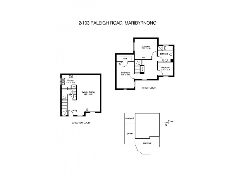 2/103 Raleigh Road, Maribyrnong VIC 3032 Floorplan