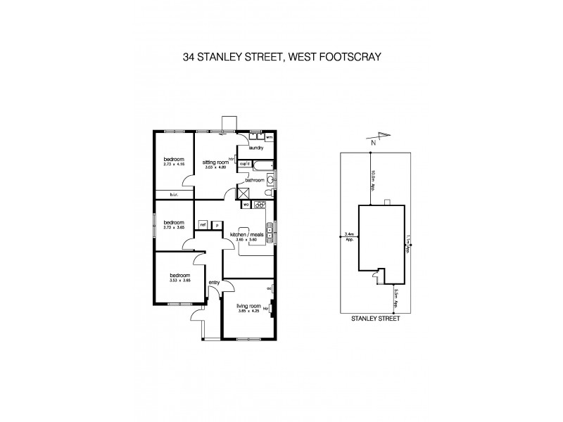 34 Stanley Street, West Footscray VIC 3012 Floorplan