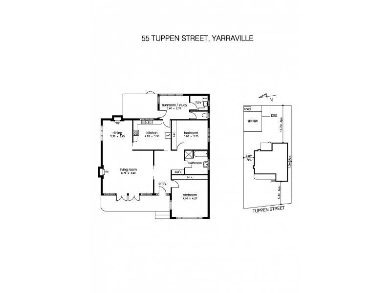 55 Tuppen Street, Yarraville VIC 3013 Floorplan