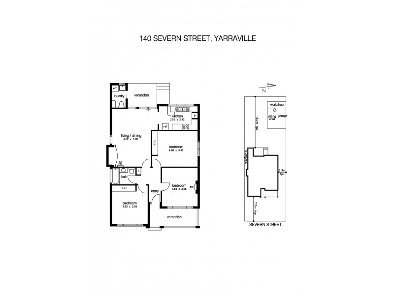 140 Severn Street, Yarraville VIC 3013 Floorplan