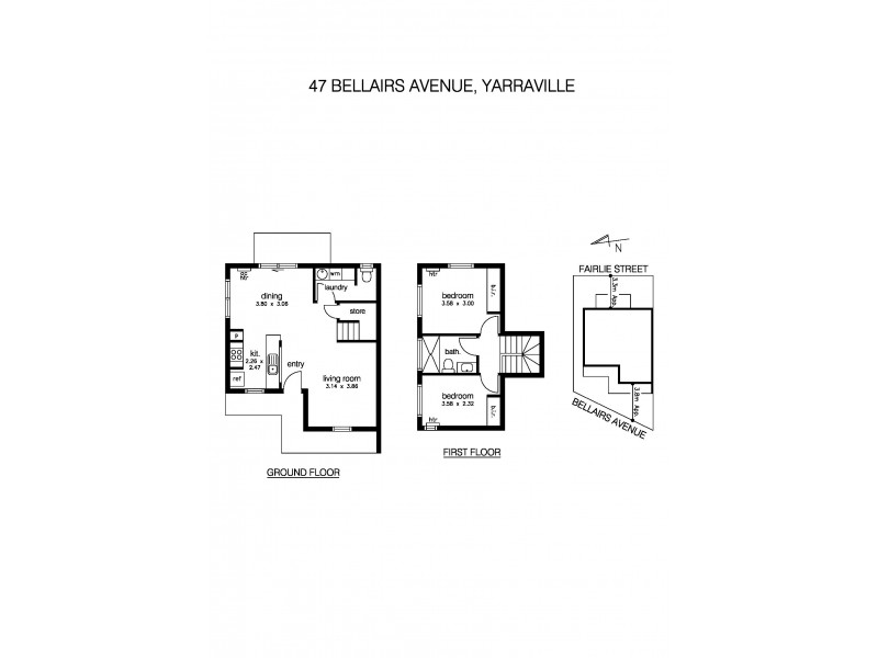 47 Bellairs Avenue, Yarraville VIC 3013 Floorplan