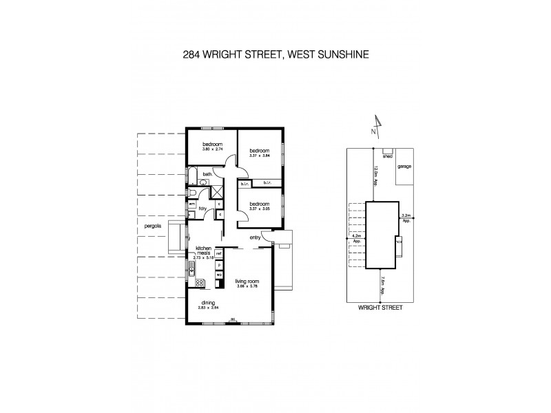 284 Wright Street, Sunshine West VIC 3020 Floorplan