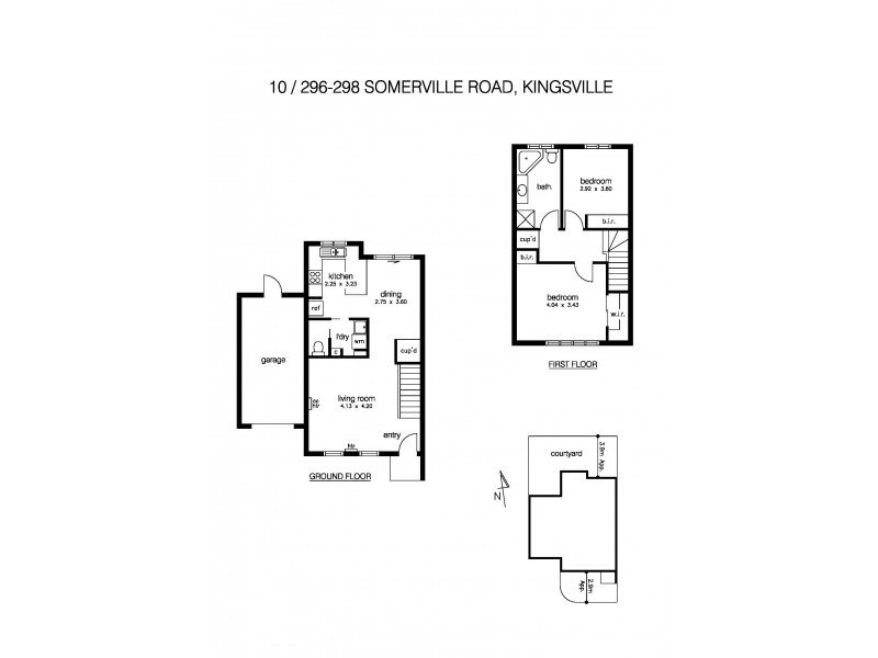 10/296 Somerville Road, Kingsville VIC 3012 Floorplan
