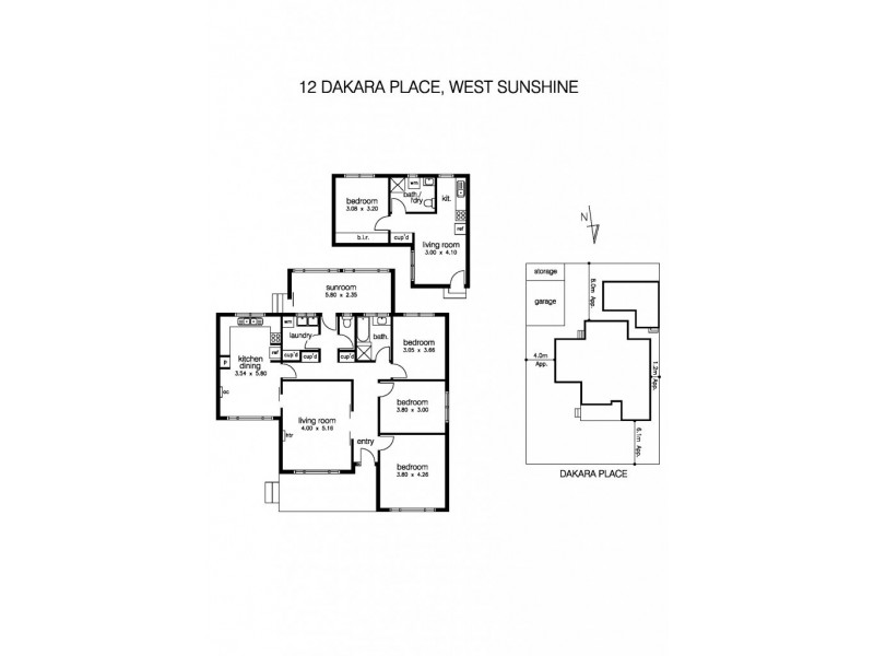 12 Dakara Place, Sunshine West VIC 3020 Floorplan